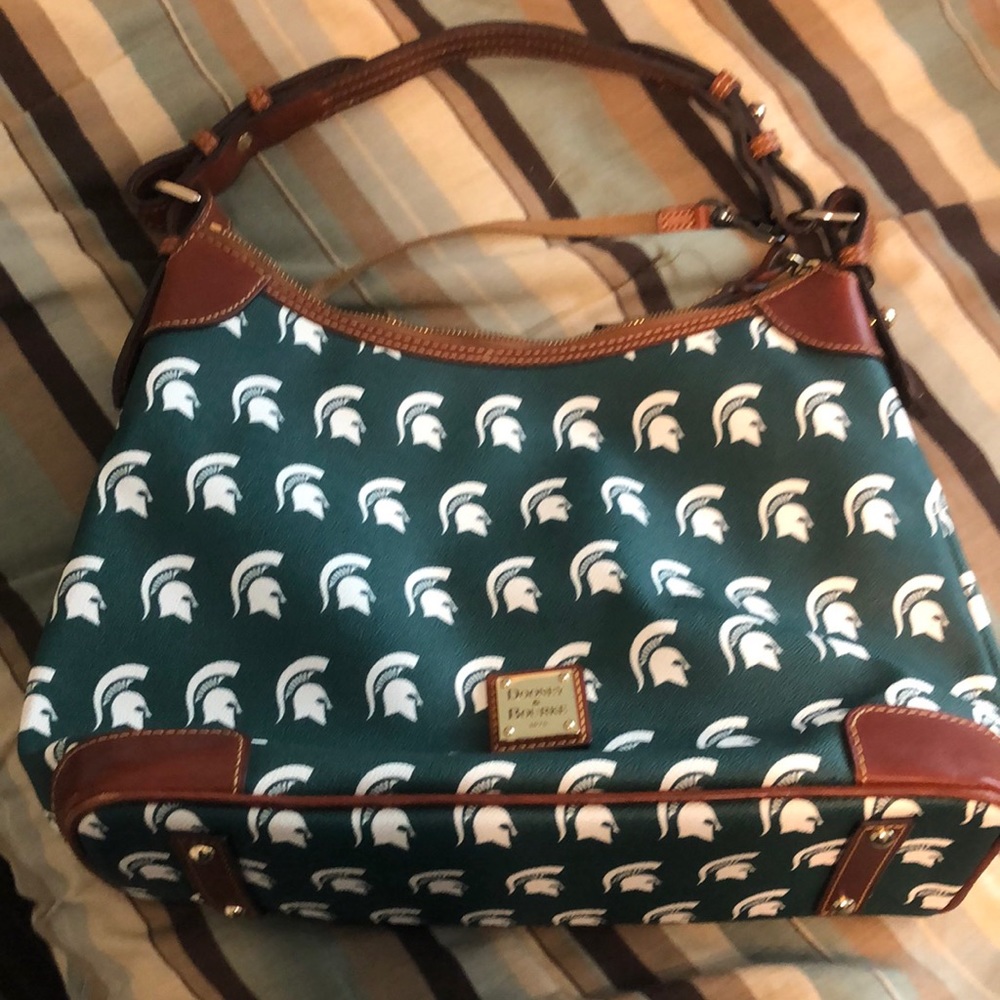 Michigan State Dooney and Bourke Shoulder Purse